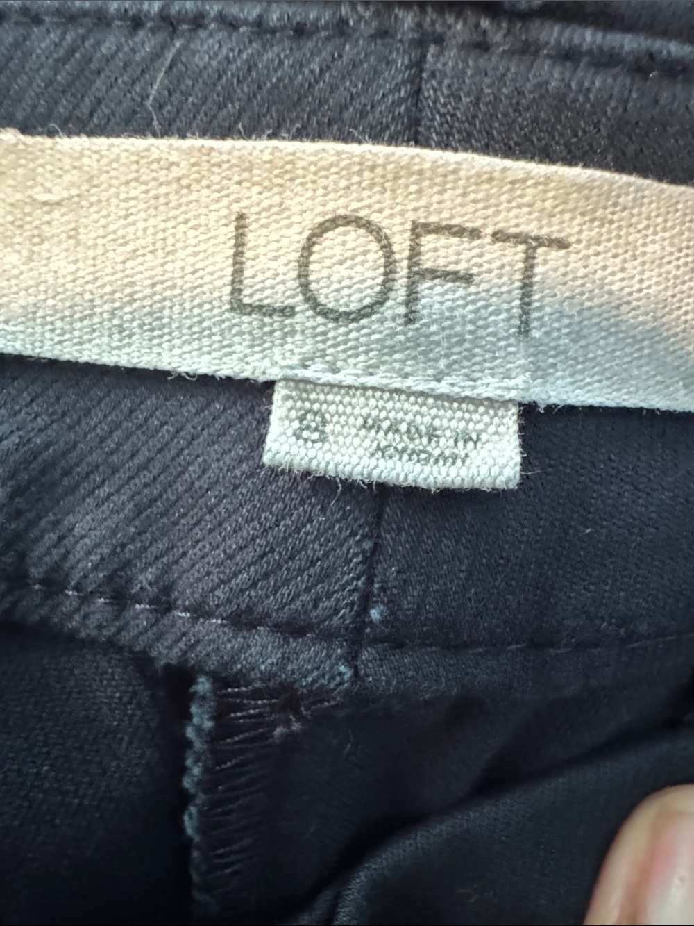 LOFT Dark Navy Ponte Trousers - Picture 2 of 2